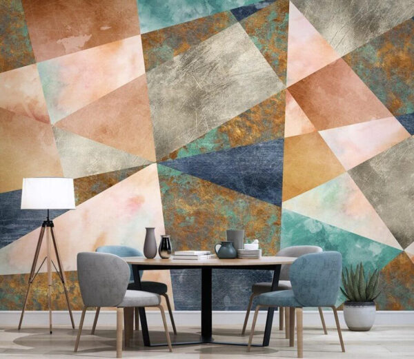 Motif coloré avec des triangles Motif coloré avec des triangles