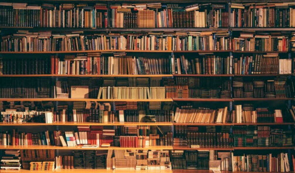 Grande bibliothèque remplie de livres Grande bibliothèque remplie de livres