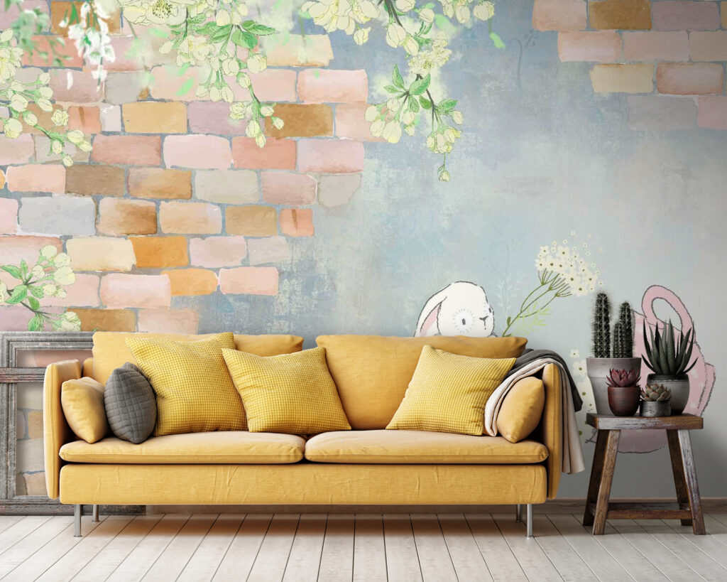 Lapin de dessin animé et maison avec fleurs u38904pig36 1024x819 - Lapin de dessin animé et maison avec fleurs - tegory