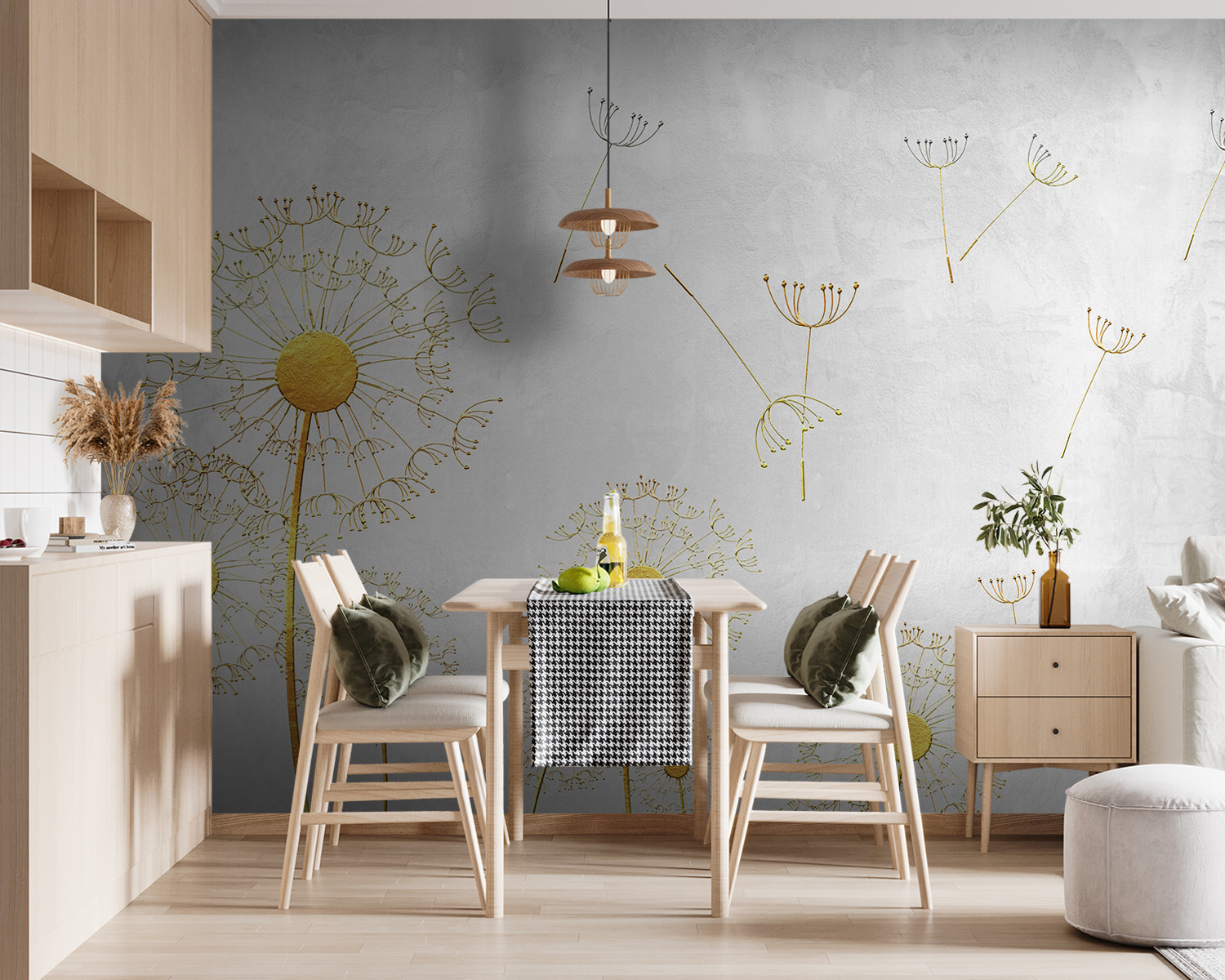 u38801pik119m - Pissenlits jaunes avec graines - tegory