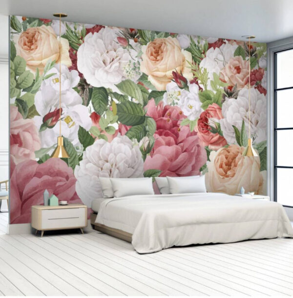 Fleurs luxuriantes dans des tons pastel Fleurs luxuriantes dans des tons pastel