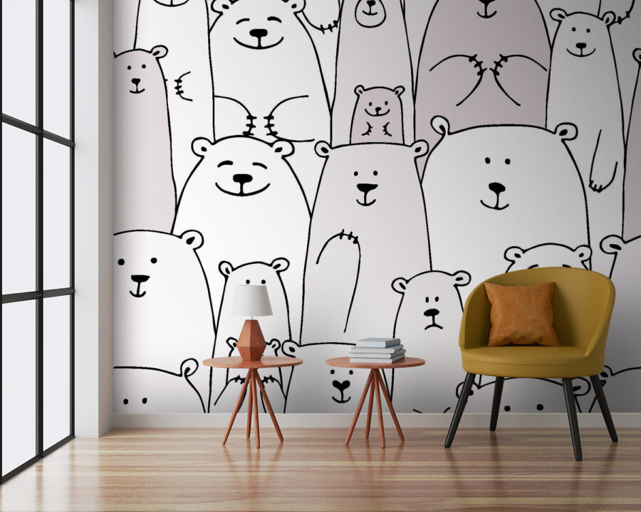 Groupe d'ours blancs