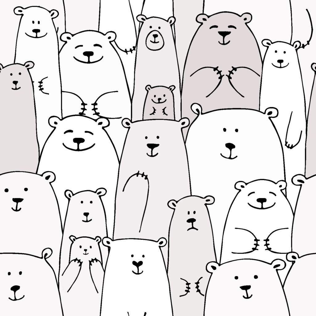 Groupe d'ours blancs Groupe d'ours blancs