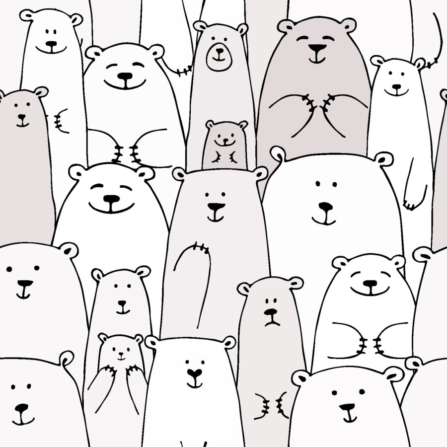 Groupe d'ours blancs