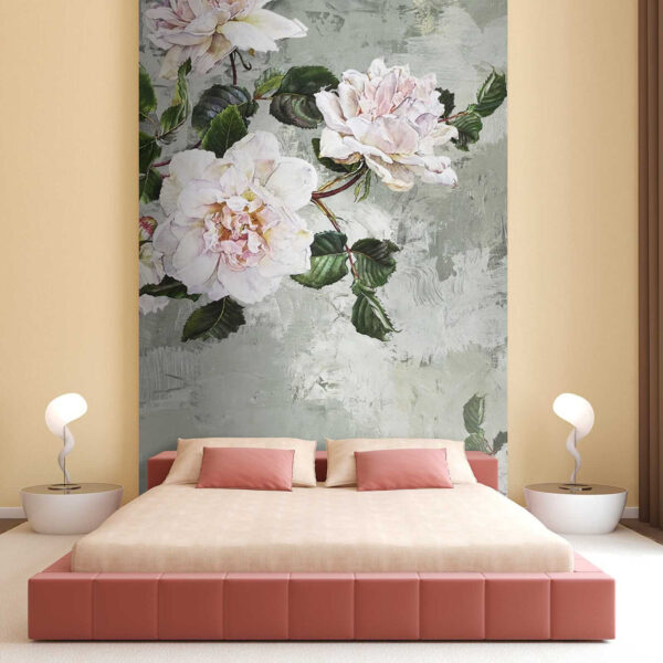 Peinture de fleurs sur un mur Peinture de fleurs sur un mur