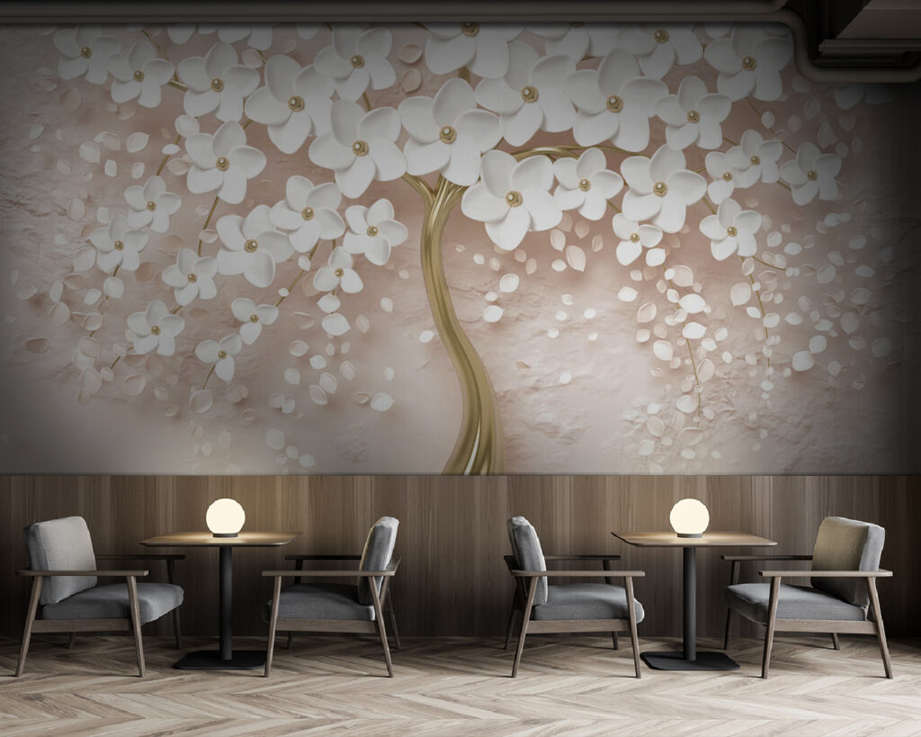 Elegant White Flowers in Elegant Vase Elegant White Flowers in Elegant Vase