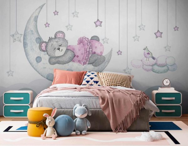 Ourson dormant sur la lune Ourson dormant sur la lune
