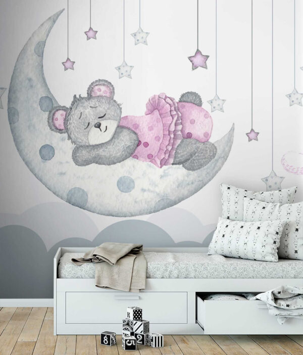 Ourson dormant sur la lune Ourson dormant sur la lune