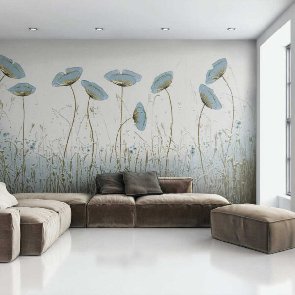 Peinture de fleurs dans un champ Peinture de fleurs dans un champ