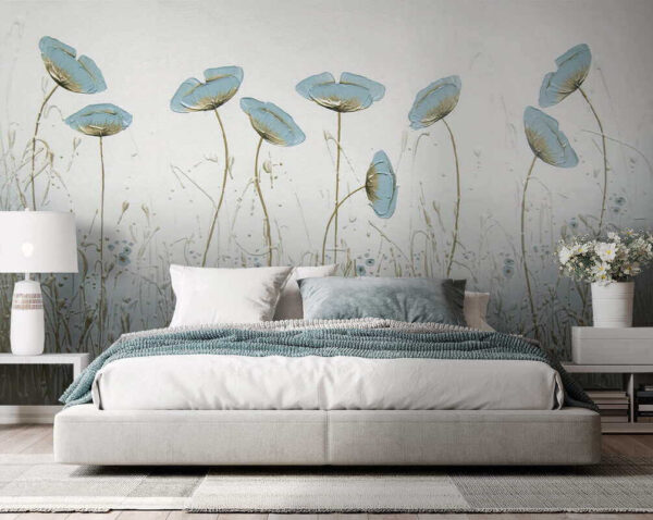 Peinture de fleurs dans un champ Peinture de fleurs dans un champ