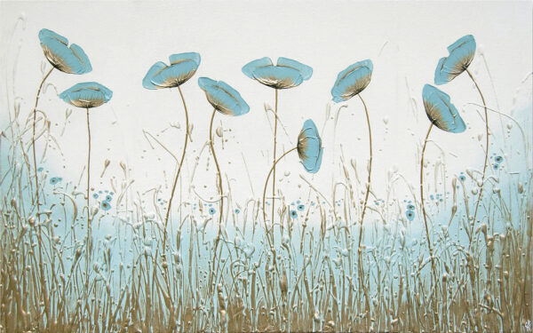 Peinture de fleurs dans un champ Peinture de fleurs dans un champ