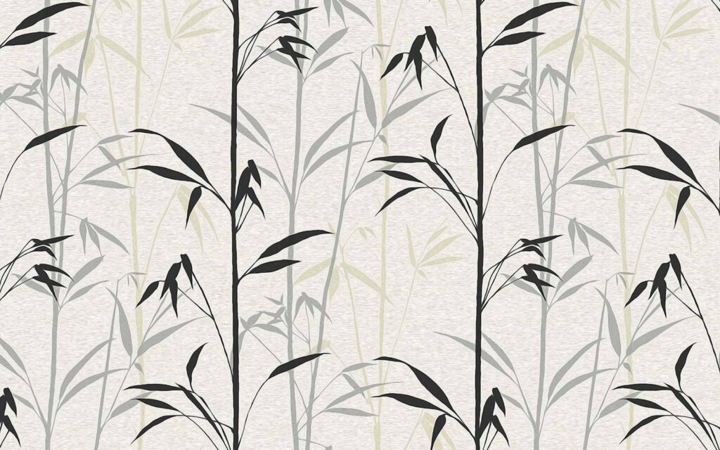 Papier peint avec des feuilles noires Papier peint avec des feuilles noires