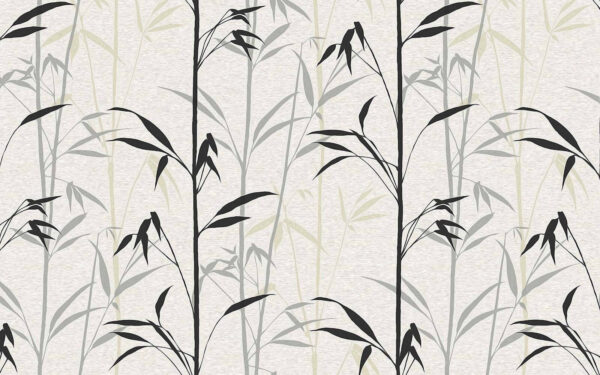 Papier peint avec des feuilles noires Papier peint avec des feuilles noires