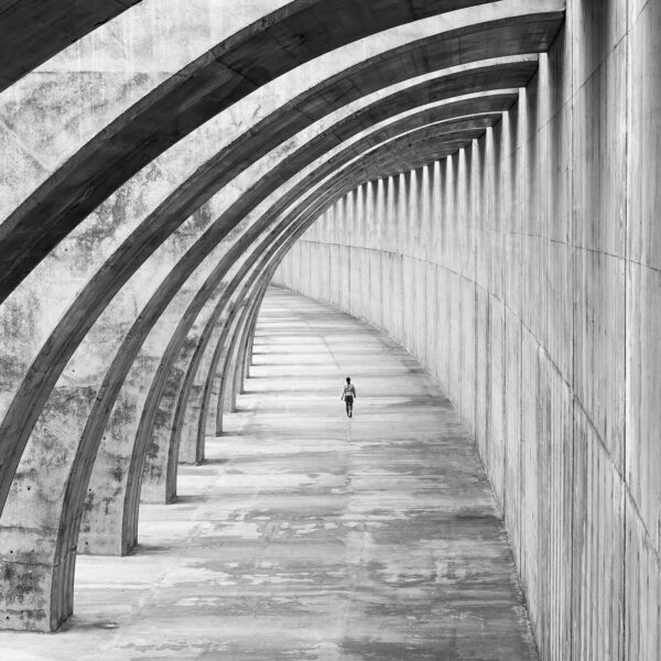 Personne courant dans un tunnel Personne courant dans un tunnel