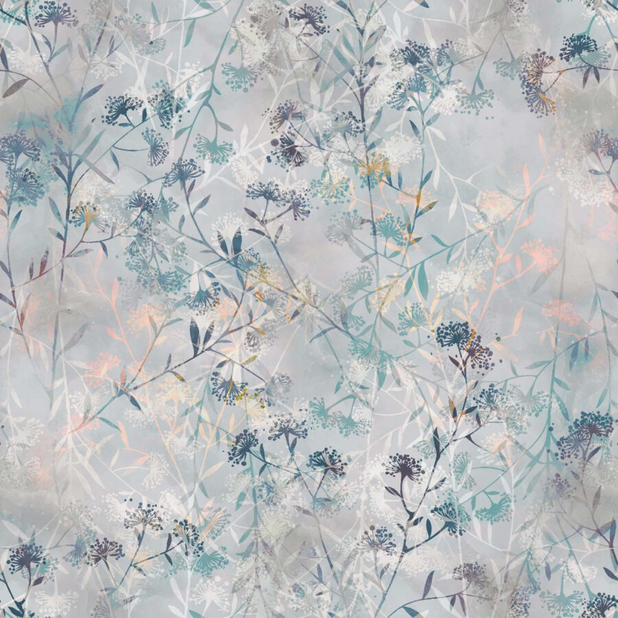 Motif de fleurs et de feuilles