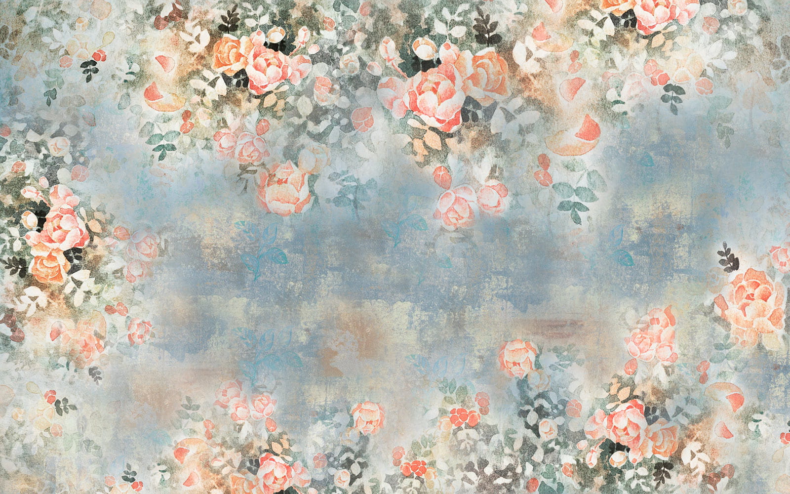 u33804p - Peinture de fleurs et de feuilles - tegory