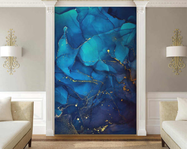 Azure Depths with Fleeting Sparkles