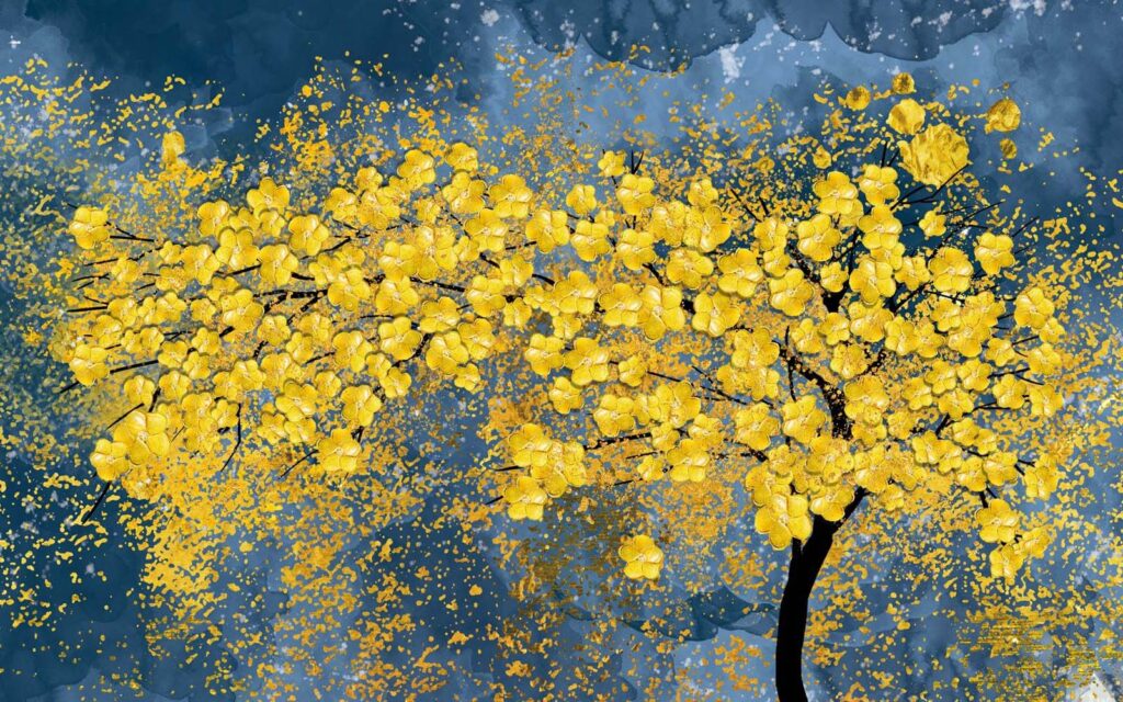 Arbre à feuilles jaunes Arbre à feuilles jaunes