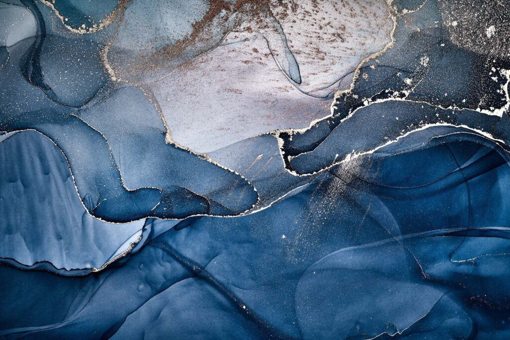 Vagues océaniques abstraites avec lignes métalliques. Vagues océaniques abstraites avec lignes métalliques.