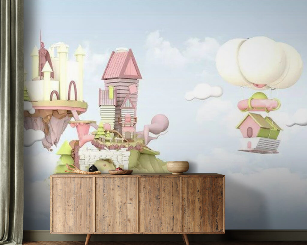 Maisons de dessins animés flottant dans le ciel u30533pig21m 1024x819 - Maisons de dessins animés flottant dans le ciel - tegory