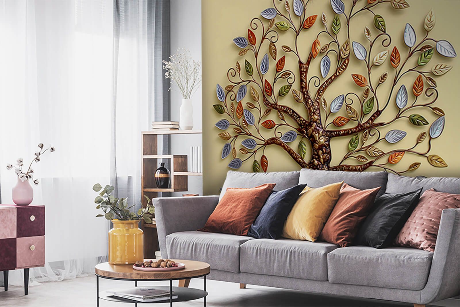 u30471pig1m - Arbre avec des feuilles colorées - tegory