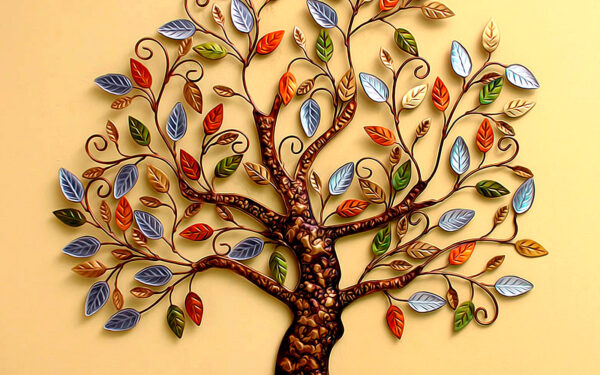 Arbre avec des feuilles colorées Arbre avec des feuilles colorées