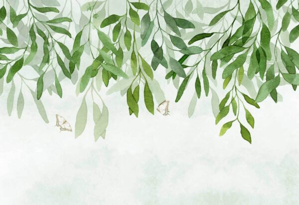 Peinture de feuilles et de papillons Peinture de feuilles et de papillons