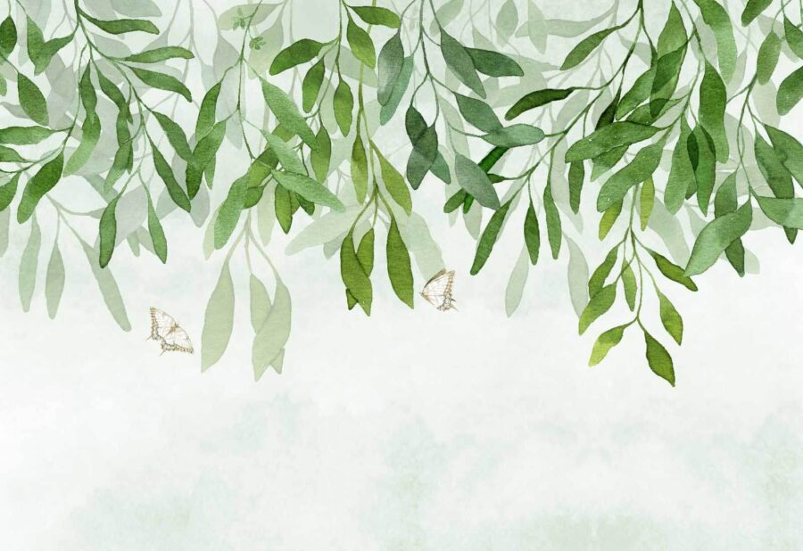 Peinture de feuilles et de papillons Peinture de feuilles et de papillons