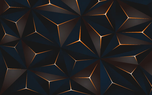 Motif triangulaire noir et orange Motif triangulaire noir et orange