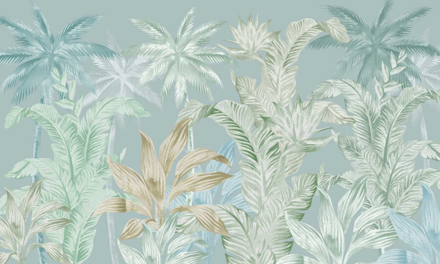 Papier peint avec des palmiers