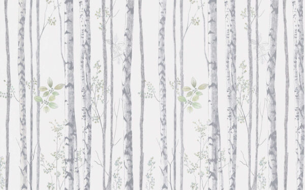 Papier peint avec des arbres et des feuilles Papier peint avec des arbres et des feuilles