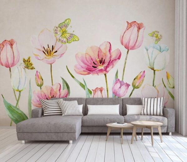 Peinture de fleurs et de papillons u24484pig1m 600x521 - Peinture de fleurs et de papillons - tegory