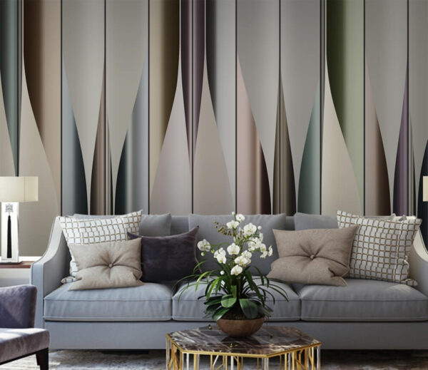Elegant waves of muted colors Elegant waves of muted colors