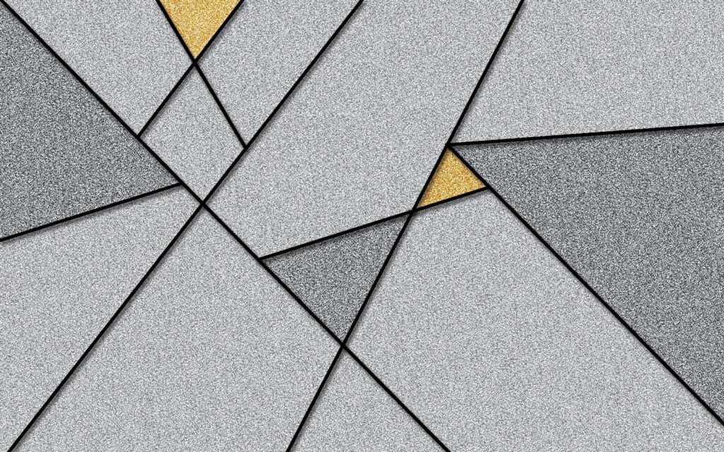 Triangle gris et jaune Triangle gris et jaune