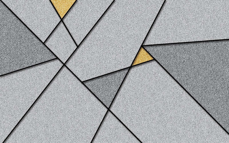 Triangle gris et jaune Triangle gris et jaune