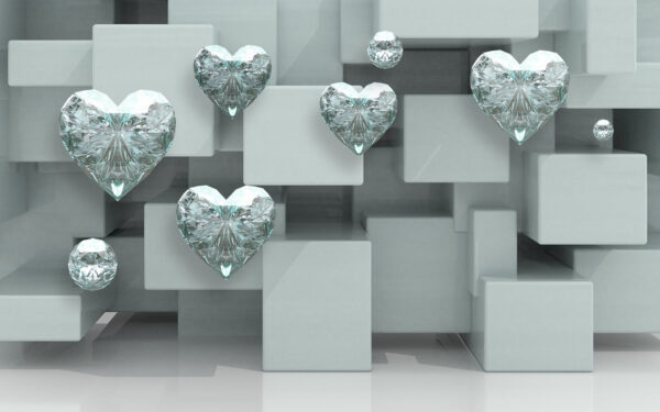 Groupe de diamants sur un mur Groupe de diamants sur un mur