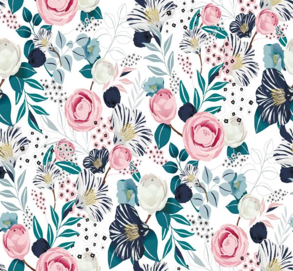 Motif de fleurs et de feuilles Motif de fleurs et de feuilles