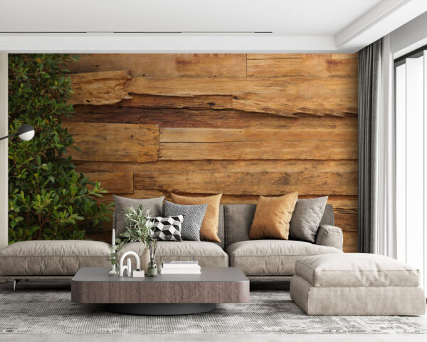Arbre à côté d'un mur en bois Arbre à côté d'un mur en bois