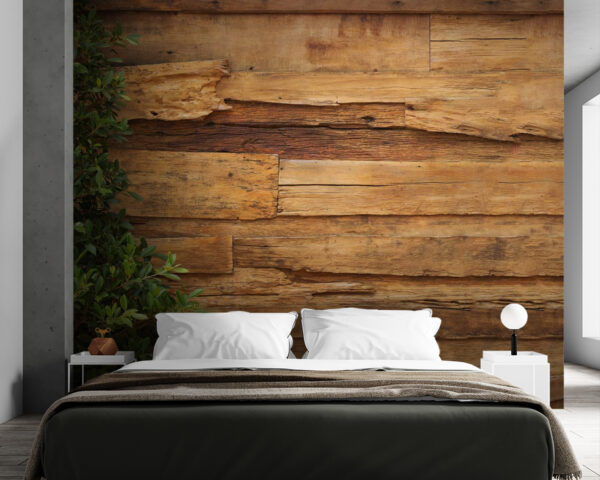 Arbre à côté d'un mur en bois Arbre à côté d'un mur en bois