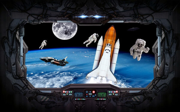 Navette spatiale et astronautes dans l'espace Navette spatiale et astronautes dans l'espace