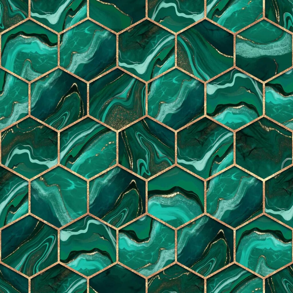 Motif hexagonal vibrant en marbre u20398p 1024x1024 - Motif hexagonal vibrant en marbre - tegory