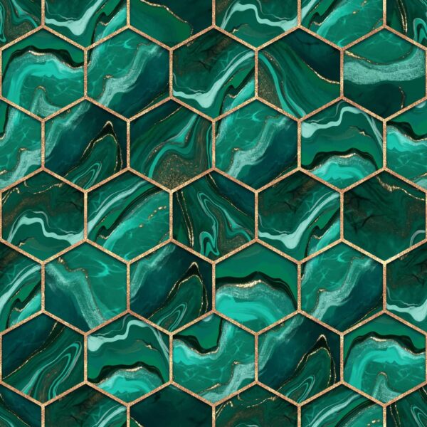 Motif hexagonal vibrant en marbre u20398p 600x600 - Motif hexagonal vibrant en marbre - tegory