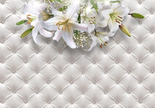 Groupe de fleurs blanches sur fond blanc Groupe de fleurs blanches sur fond blanc