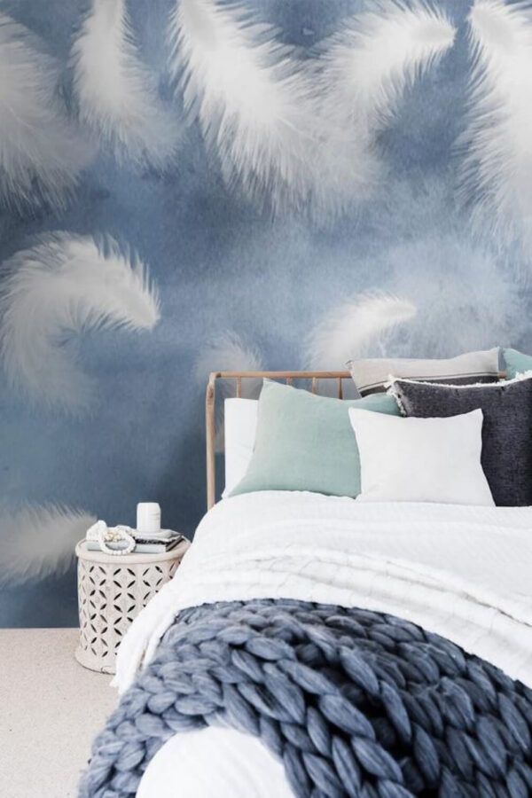 Plumes blanches dans le ciel Plumes blanches dans le ciel