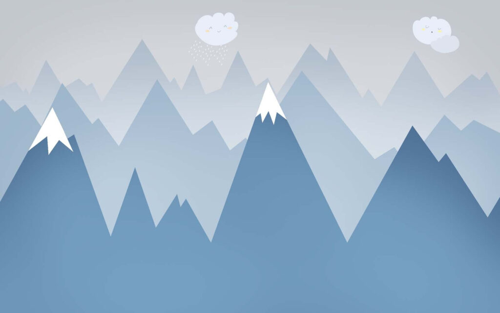 Chaîne de montagnes avec un nuage et un nuage au-dessus d'elle Chaîne de montagnes avec un nuage et un nuage au-dessus d'elle