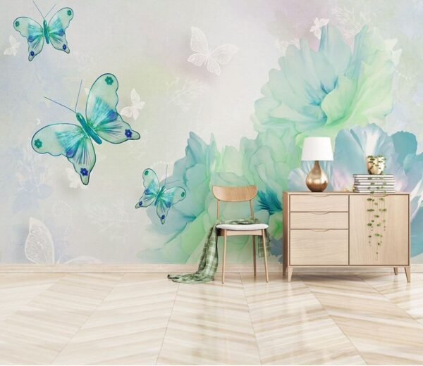 Papillons sur fond blanc Papillons sur fond blanc