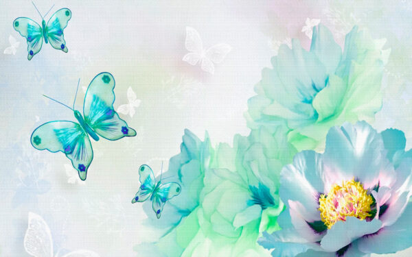 Papillons sur fond blanc Papillons sur fond blanc