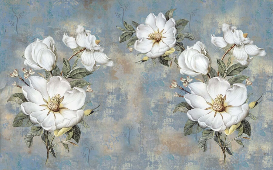 Groupe de fleurs blanches