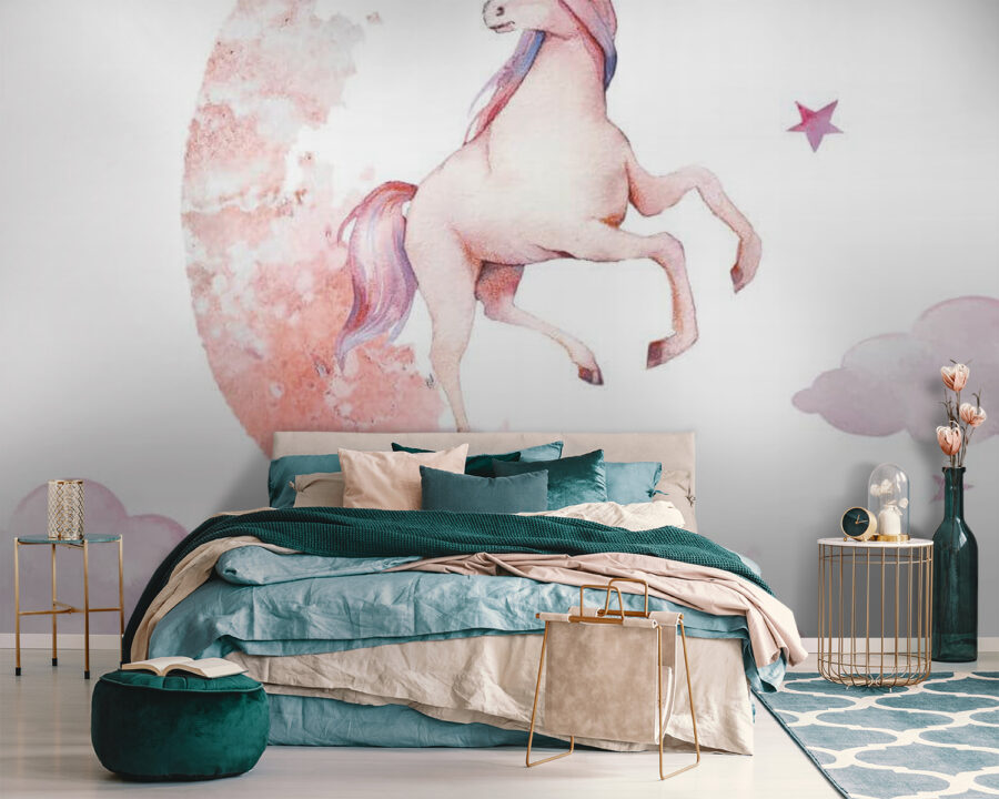Licorne sur la lune