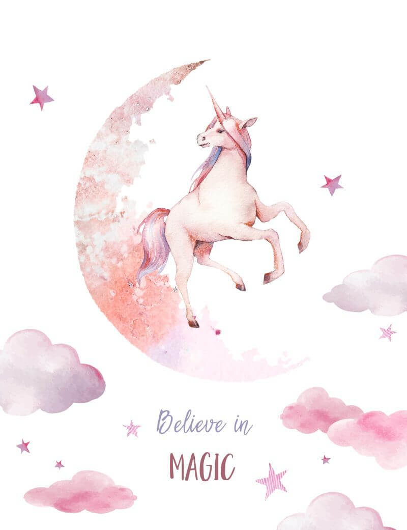 Licorne sur la lune